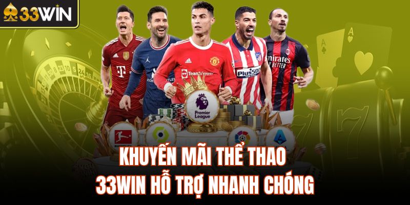 Khuyến mãi thể thao 33Win hỗ trợ nhanh chóng